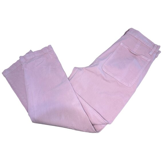Madewell Wide Leg Jeans Womens 28 Pink High Rise Relaxed High Rise Denim Casual - Picture 13 of 16